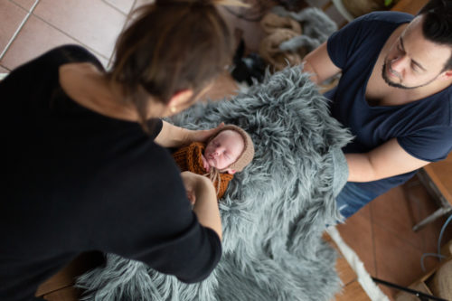 Behind the Scenes Aufnahme Workshop Newbornfotografie bei Stella & Uwe Fotografie in Papenburg.